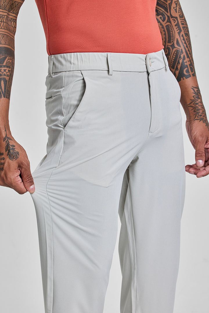 Off White Slim Fit Stretch Chinos