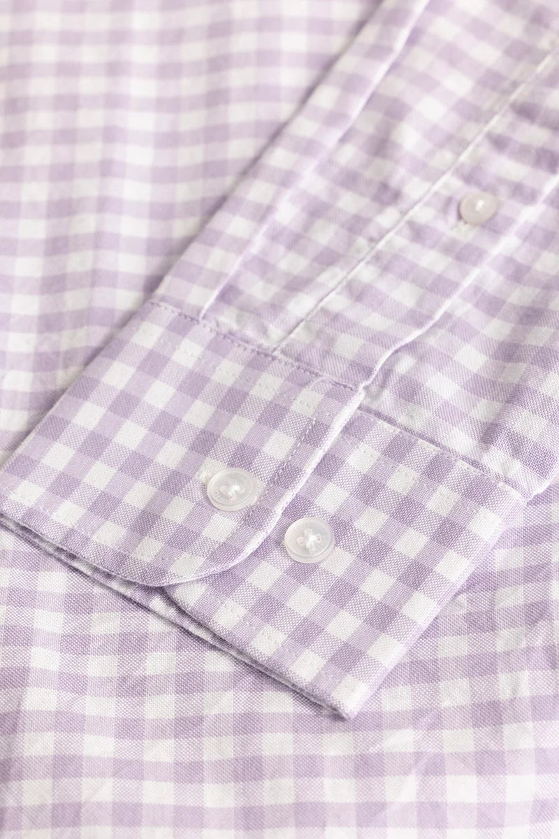 Lavender Gingham Checks Shirt