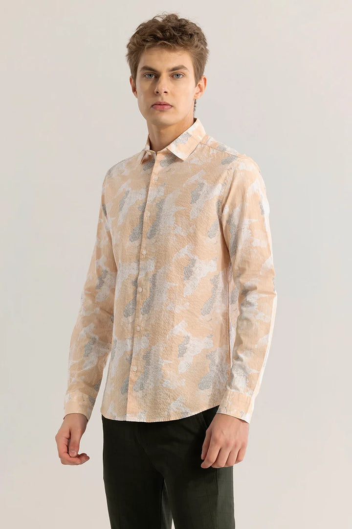 Leaflux Abstract Peach Shirt