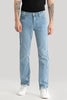 Olivier Light Blue Plain Straight  Fit Jeans