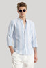 Elise Light Blue Stripes Shirt