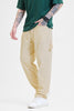 Cream Corduroy Relaxed Fit Cargo Pants