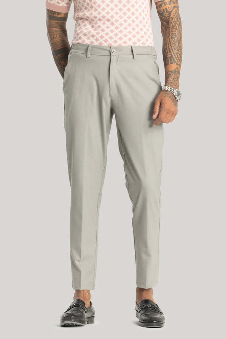 Giorgio Light Grey Slim Fit Trousers