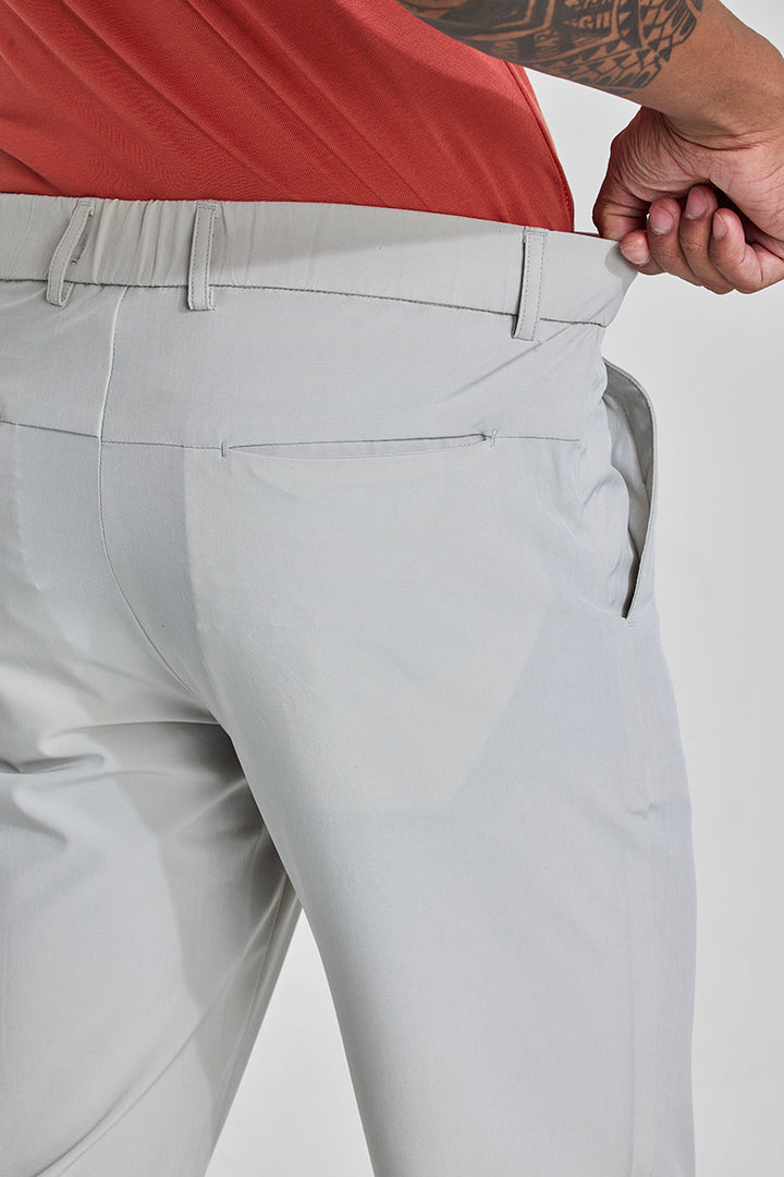 Off White Slim Fit Stretch Chinos