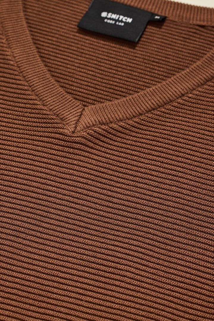 Core Lab Hazelnut Textured Sweater