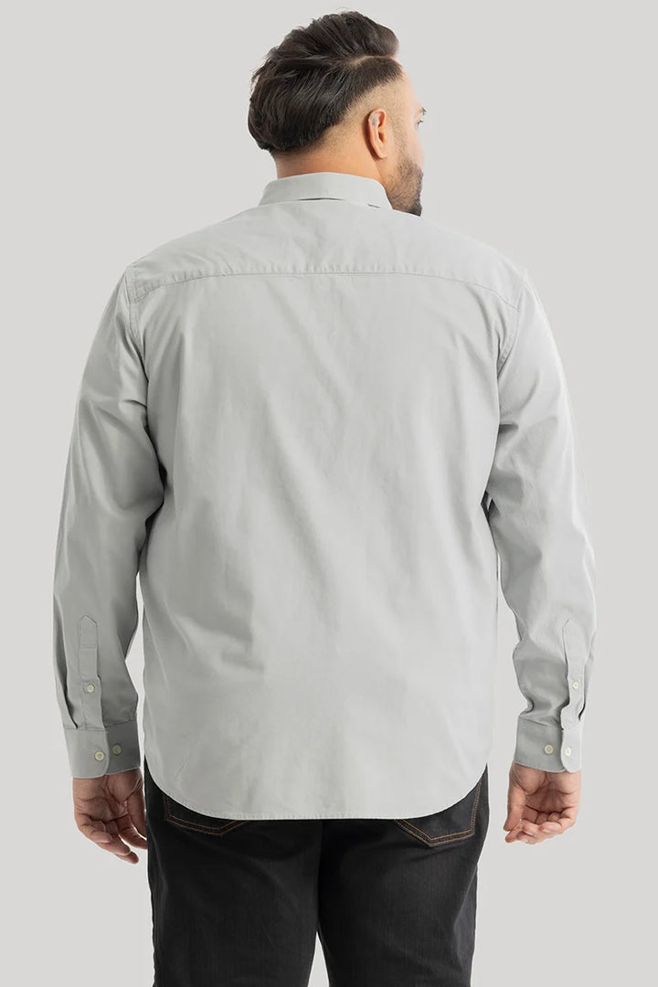 Lucia Light Grey Plain Shirts