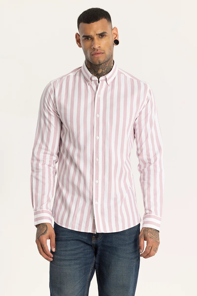 Light Pink Stripes Shirt