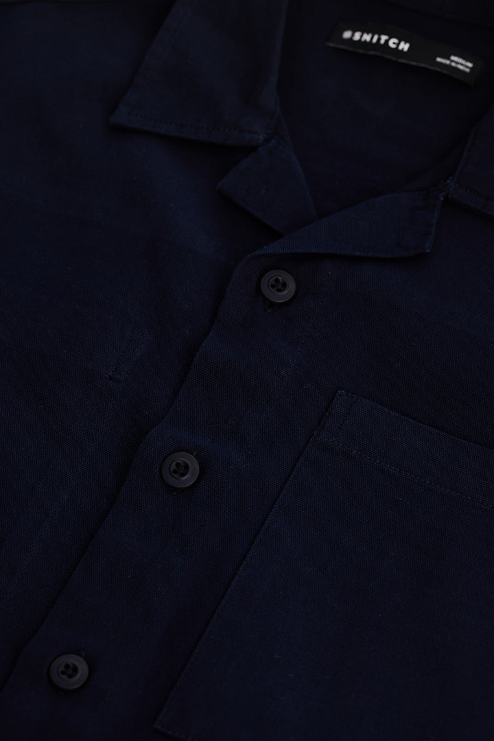 Navy Relaxed Fit Overshirt