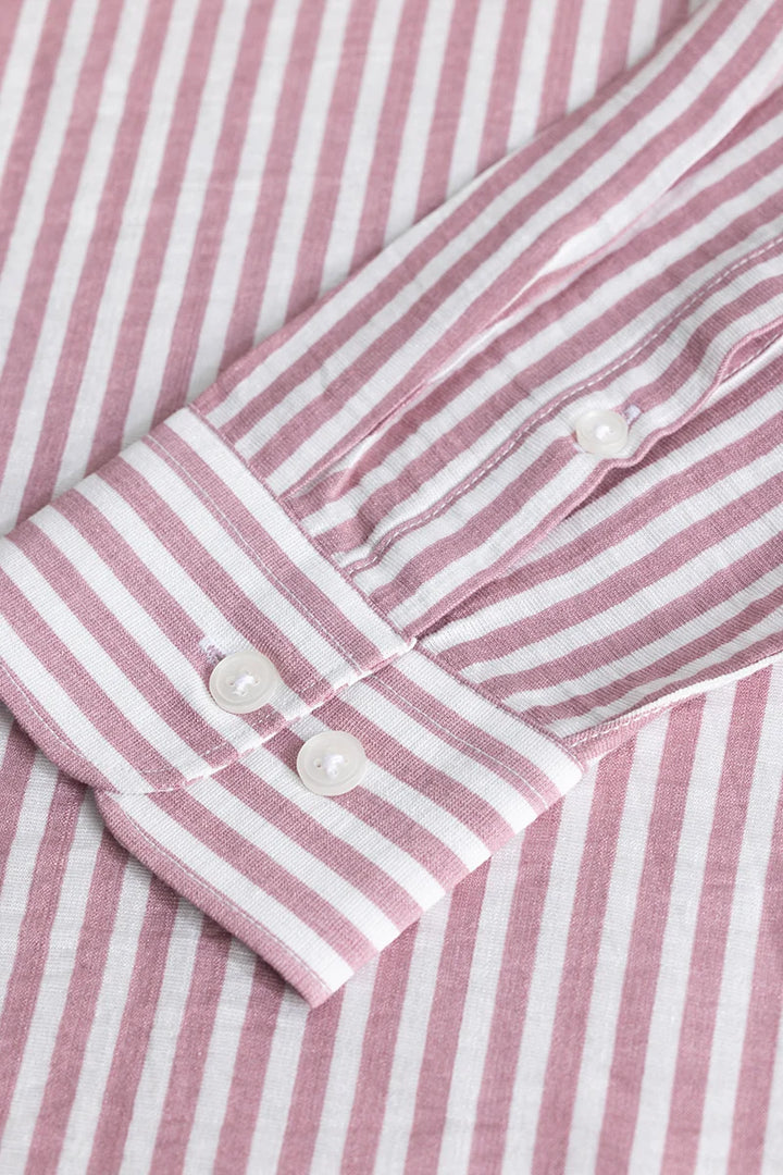 Stripehaven Mauve Stripe Shirt