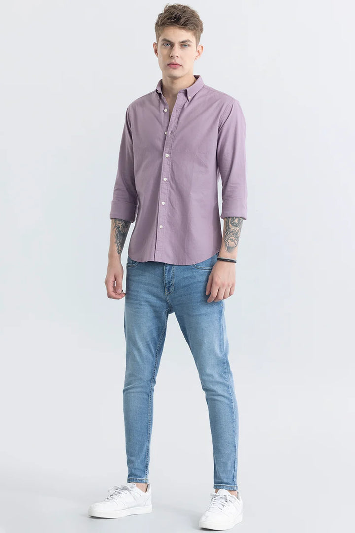 ClassicContour Plain Purple Shirt