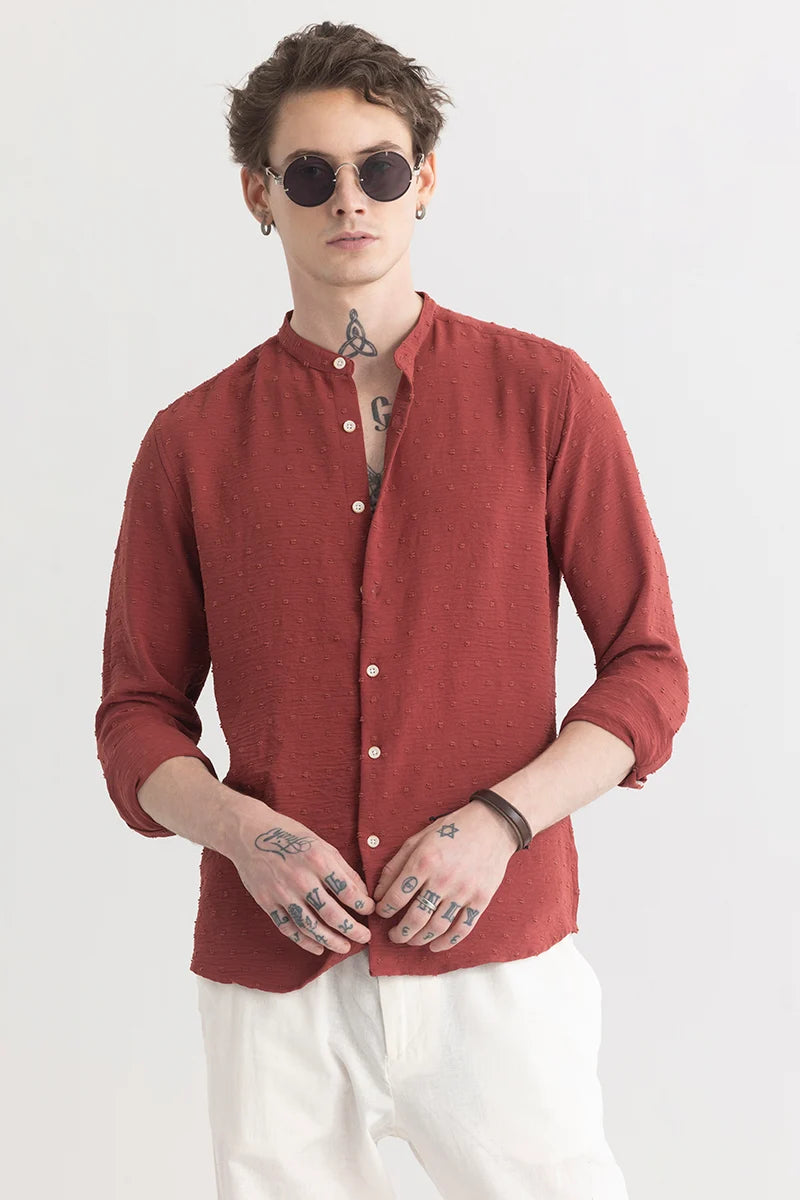 Texturity Textured Red Shirt