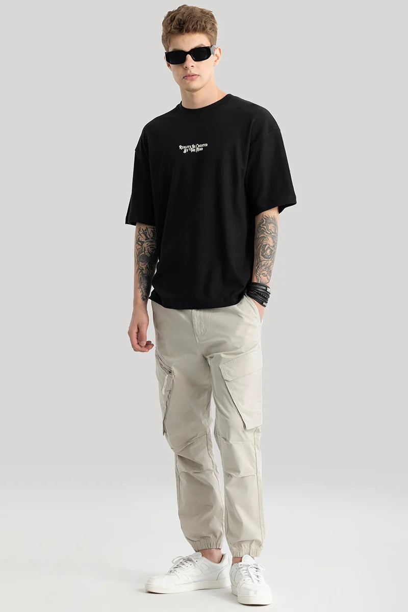 Buy Men's Magnus Black Oversized T-Shirt Online | Snitch – SNITCH