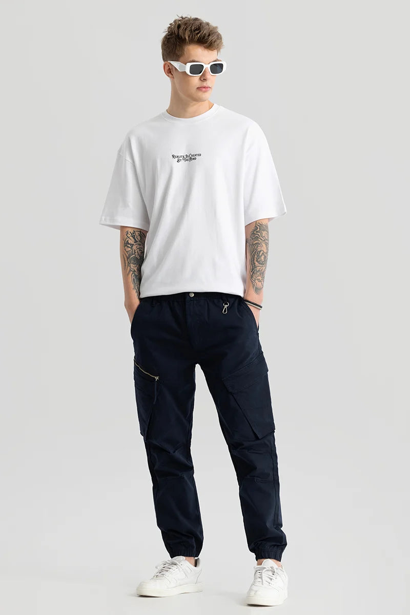 Thibaut Navy Relaxed Fit Cargo Pant