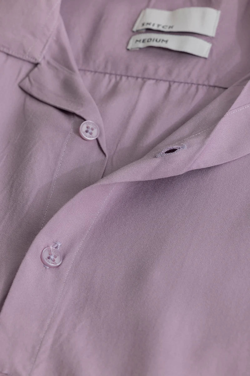 Bianca Lavender Plain Shirt