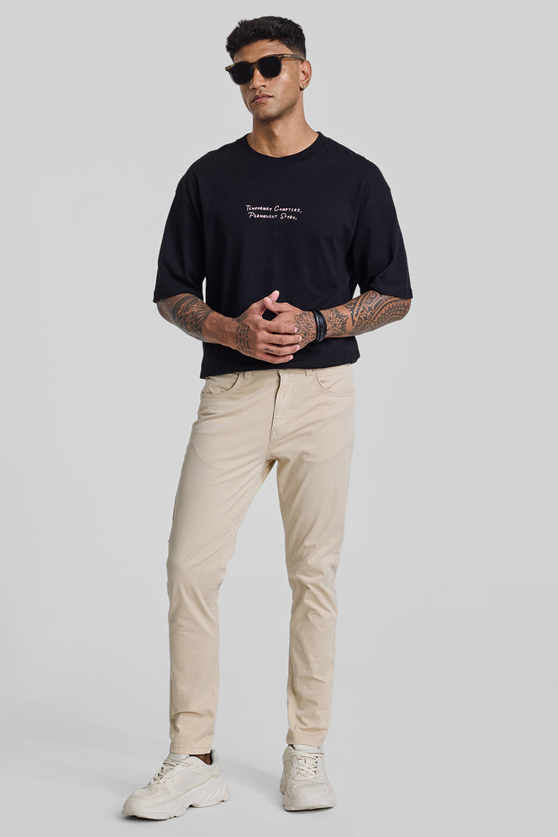 Cream 5 Pocket Chinos