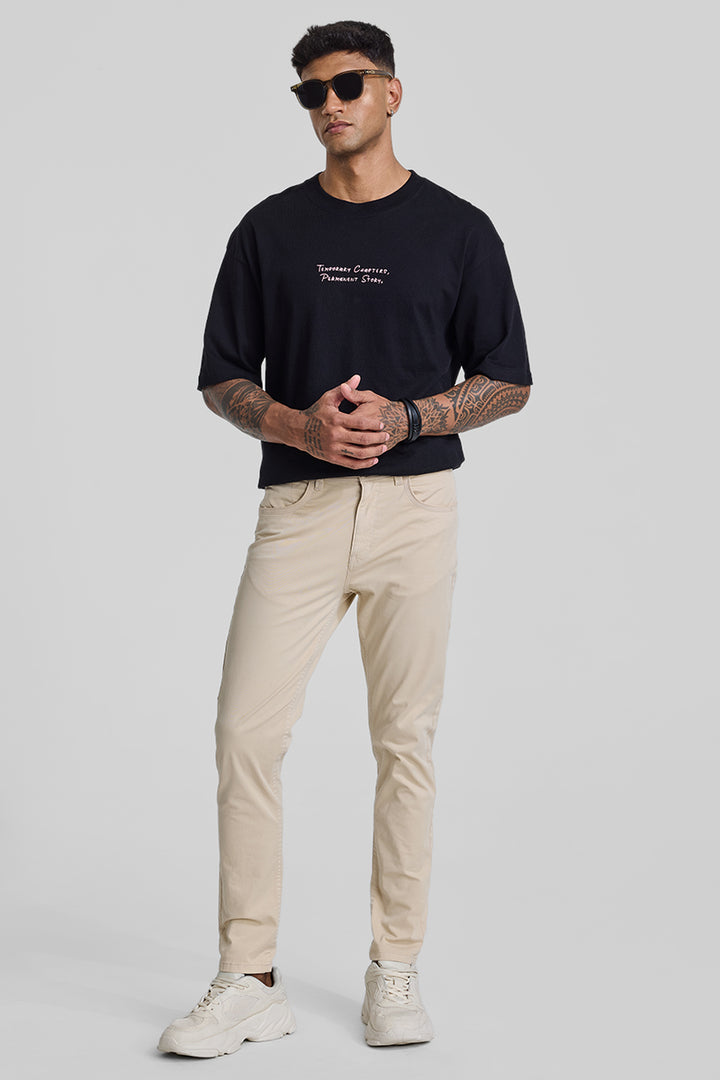 Cream 5 Pocket Chinos