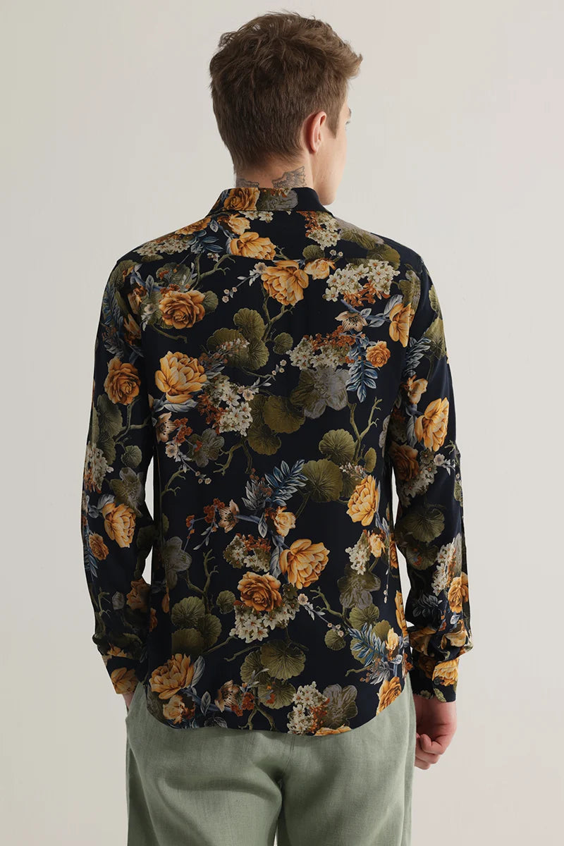 Floratique Jet Black Shirt