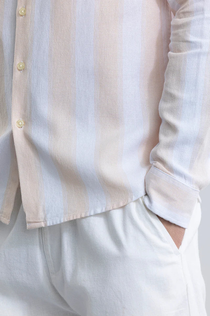 Fiorella Peach Stripe Shirt