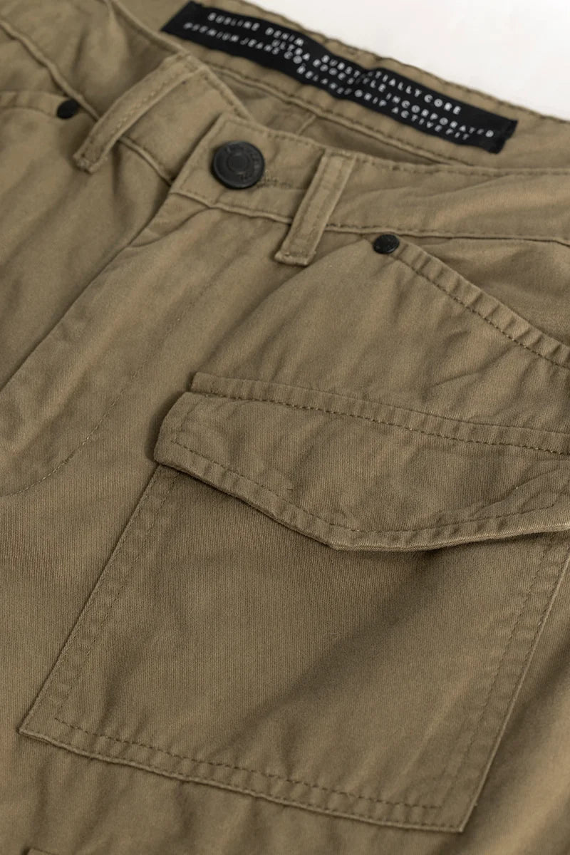 Nils Loose Fit Khaki Cargo Pants