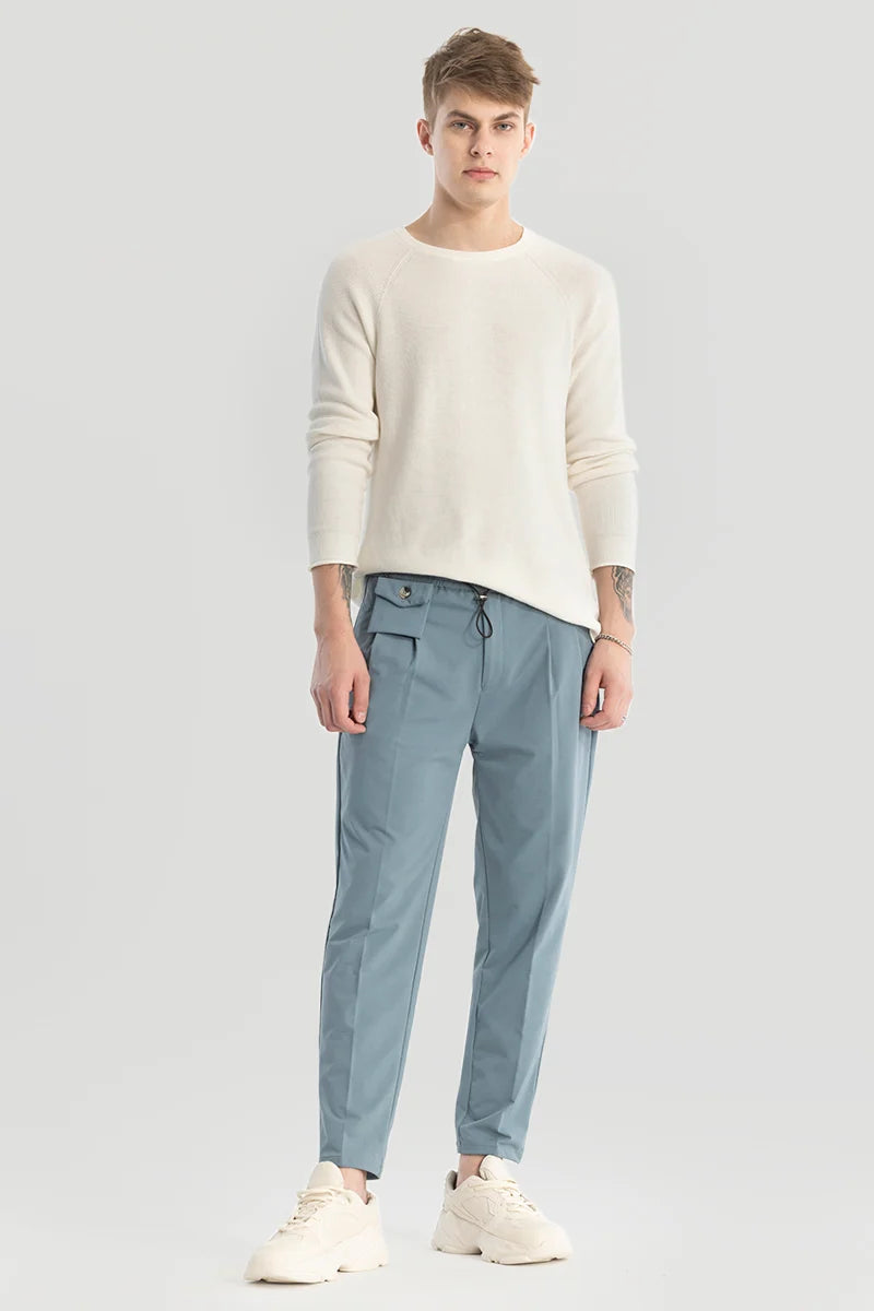 Blue Relaxed Fit Trousers