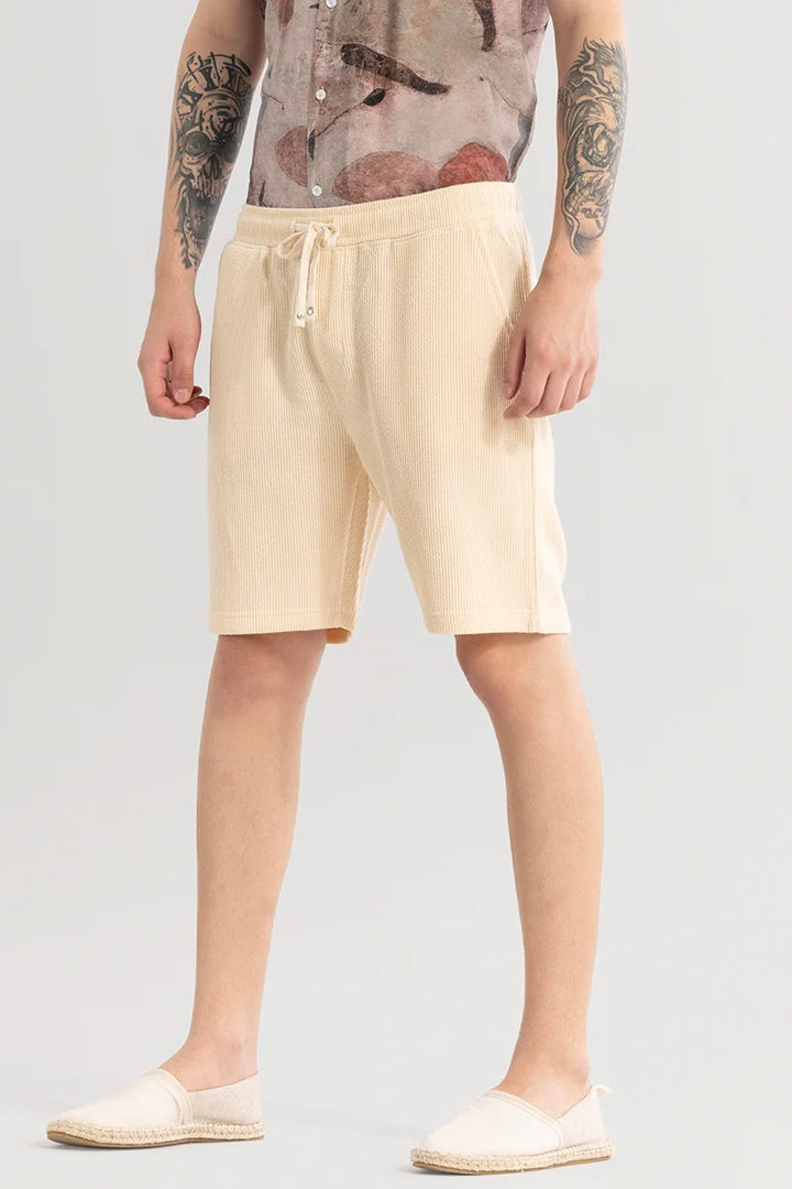 Tectoneer Beige Regular Fit Shorts