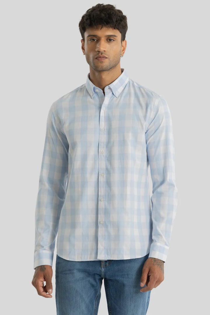 Sacha Light Blue Checks Shirt