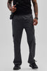 Charcoal Grey Relaxed Fit Parachute Pants