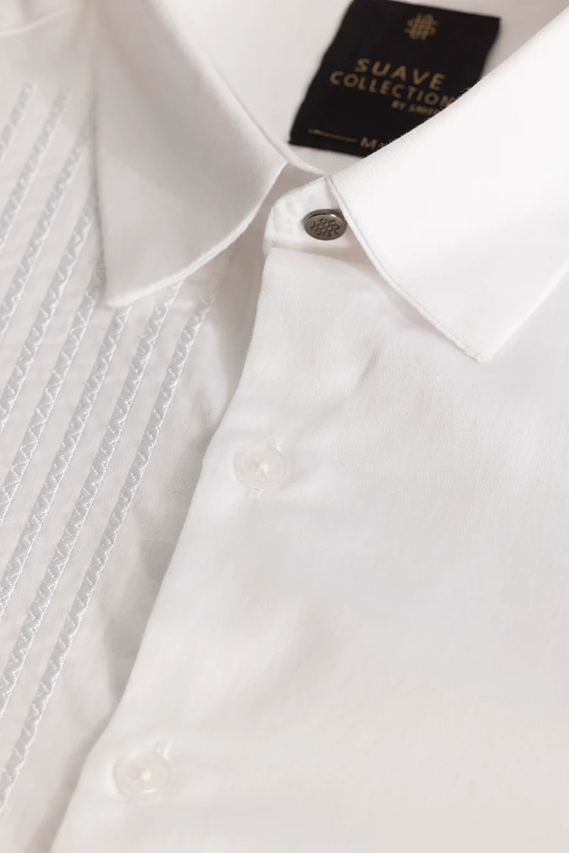 White Embroidered Shirt