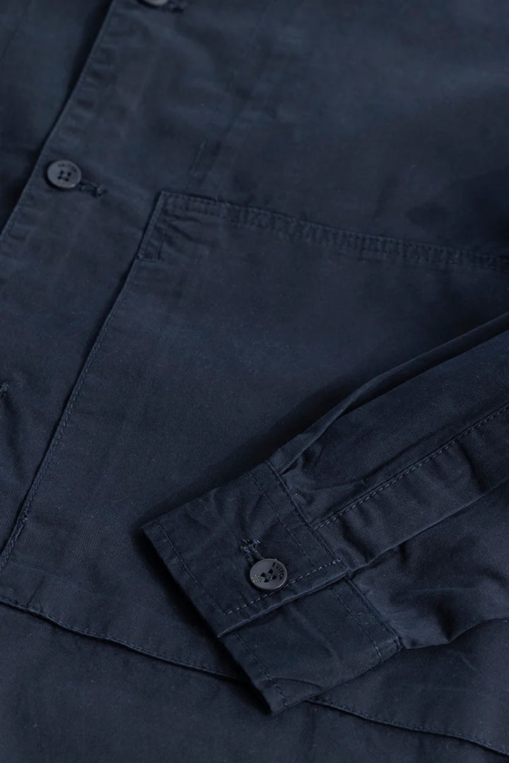 Eclectic Navy Blue Overshirt