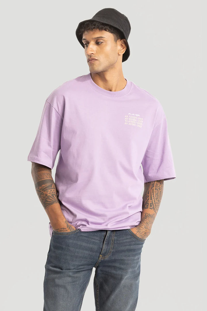 Player Purple Oversized T-Shirt