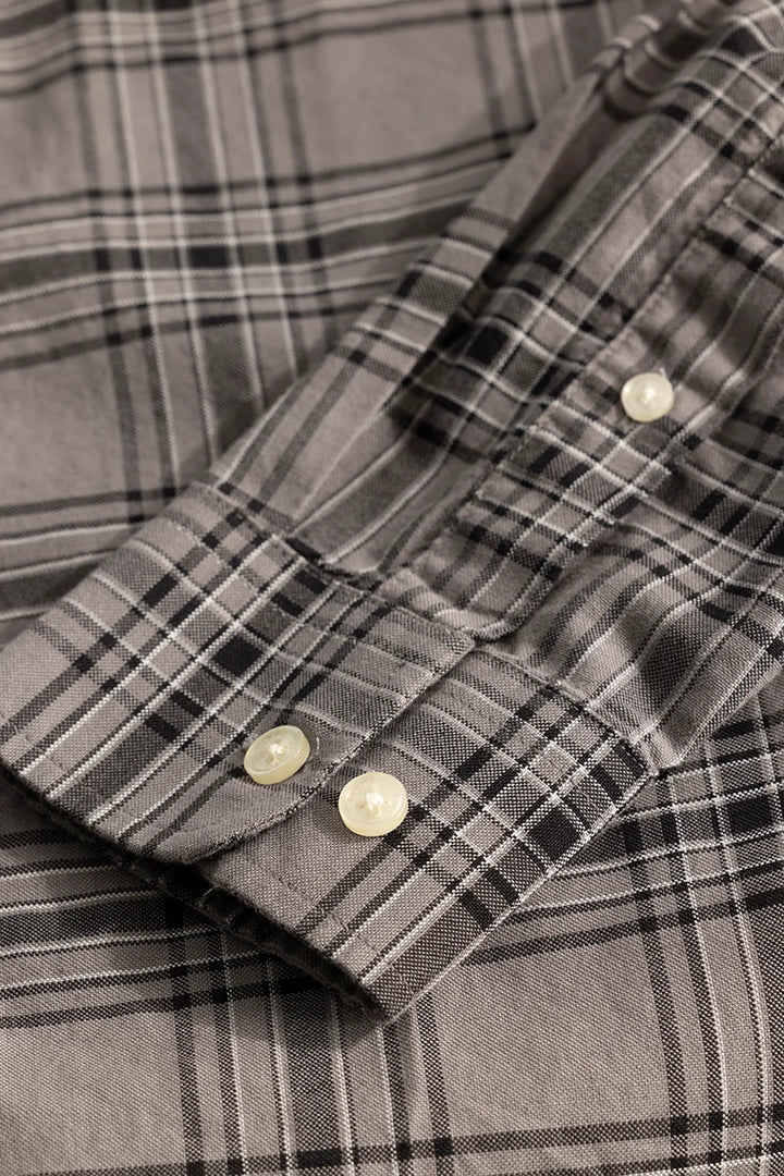 Grey Checks Oxford Shirt