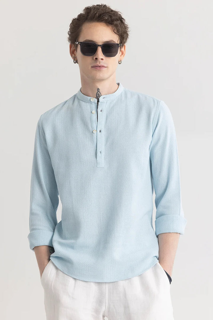 Hemlyn Blue Casual Shirt