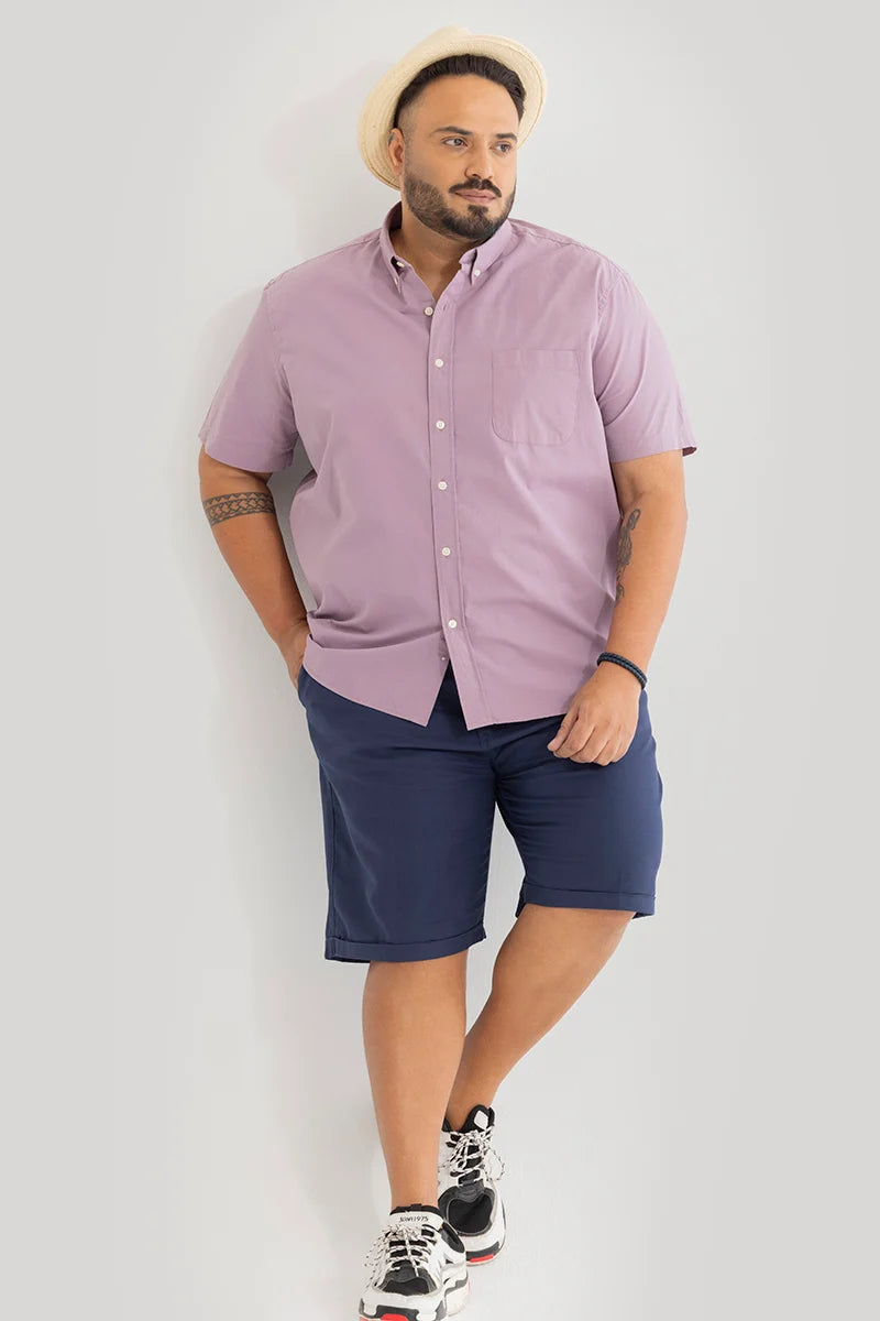 Downtown Lavender Oxford Plus Size Shirt