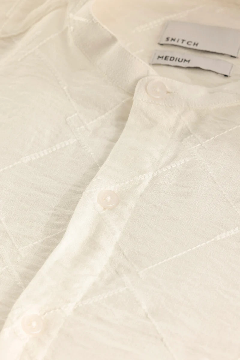 Giovanni White Embroidered Shirt