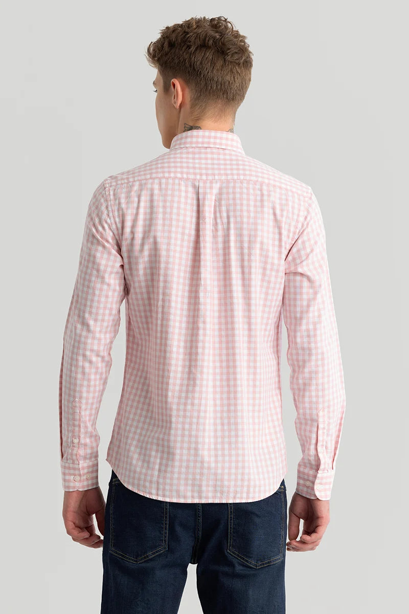 Ingvar Light Pink Checks Shirts