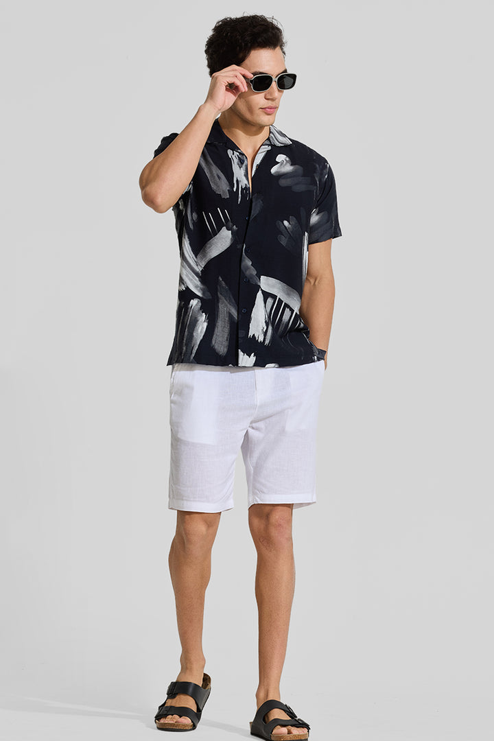 Black Cuban Abstract Shirt