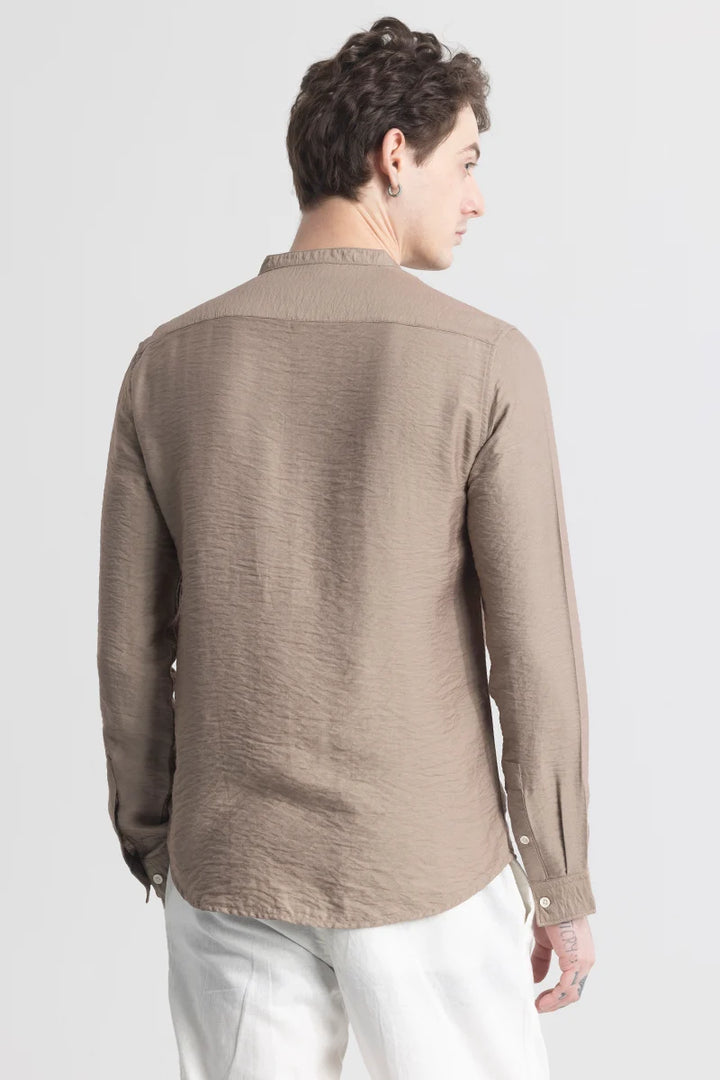 CharmShirt Beige Plain Shirt