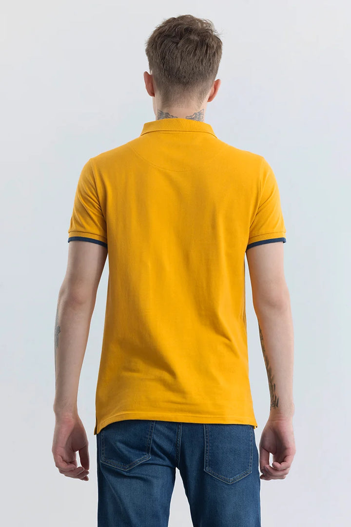 Nadia Mustard Polo T-Shirt