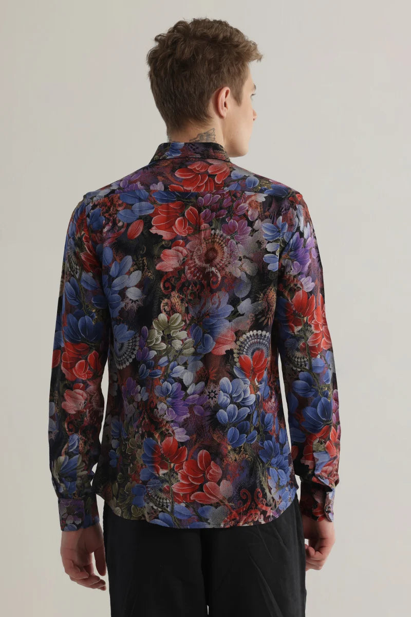 Floriquestra Blue Shirt