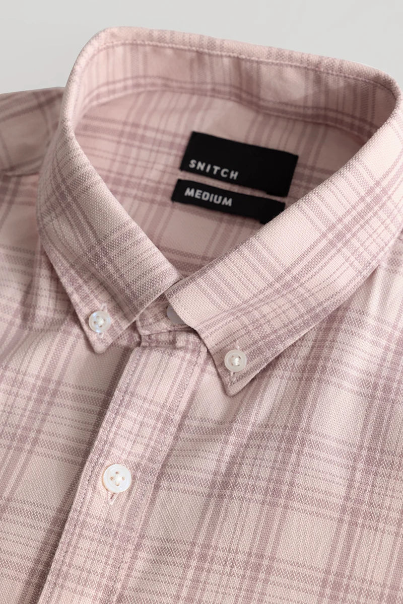 Kjell Light Pink Checks Shirts