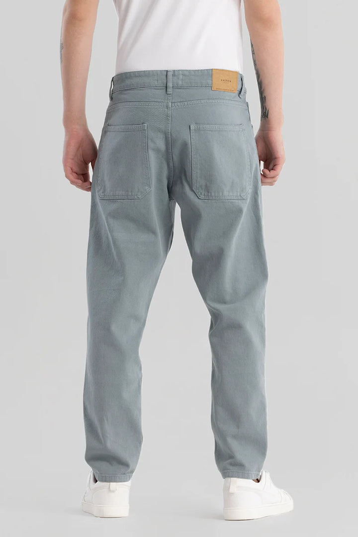 Trendstitch Coin Grey Baggy Fit Jeans