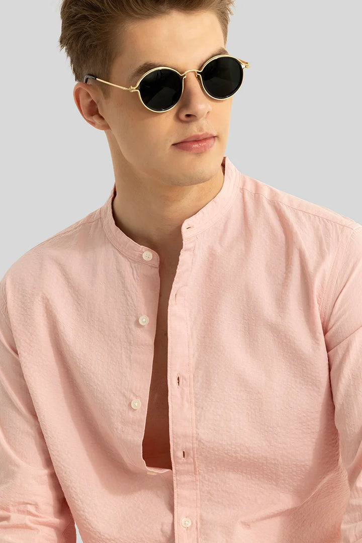 Elevate Pink Plain Shirt