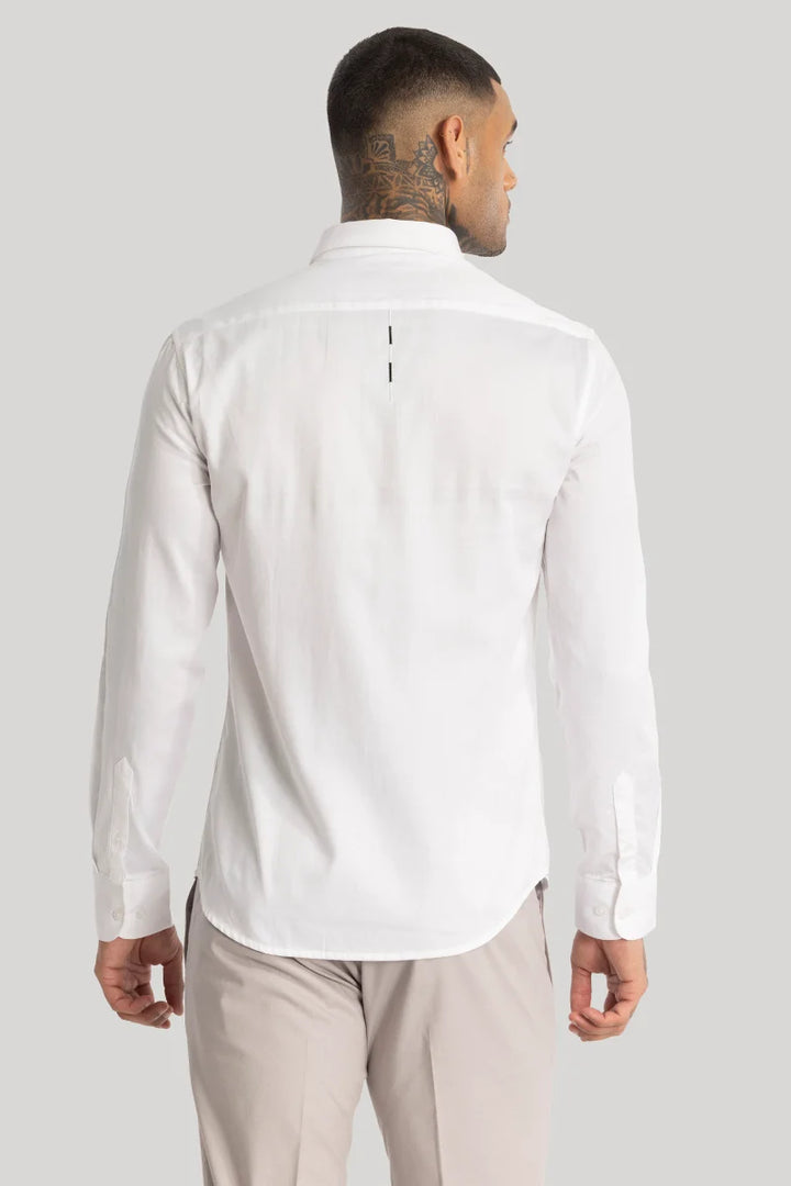 White Embroidered Shirt