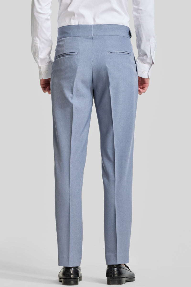 Greyish Blue Gurkha Trousers