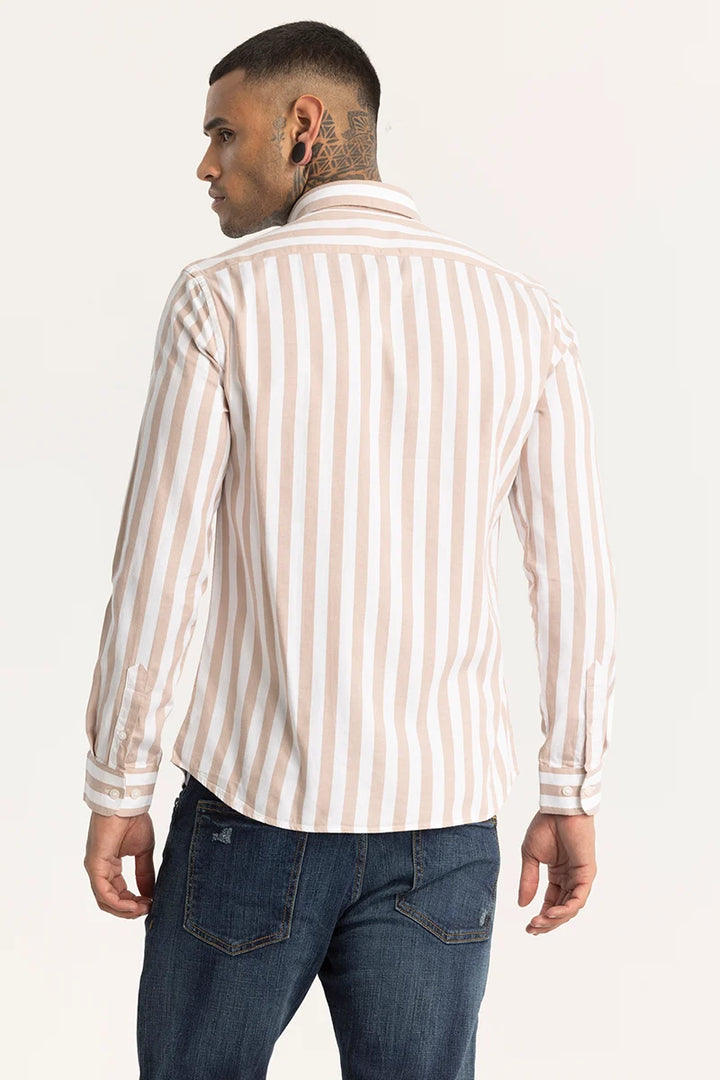 Peach Stripes Shirt