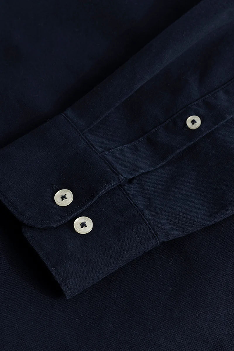 Shirtolo Plain Navy Shirt