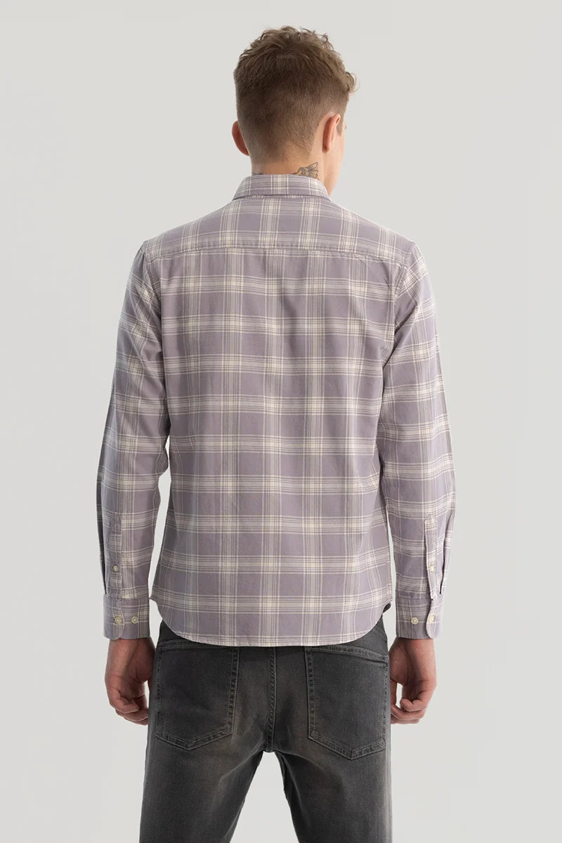 Lavender Checks Oxford Shirt