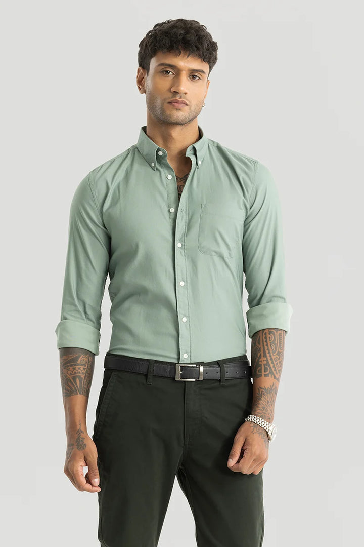 Button Down Sage Shirt