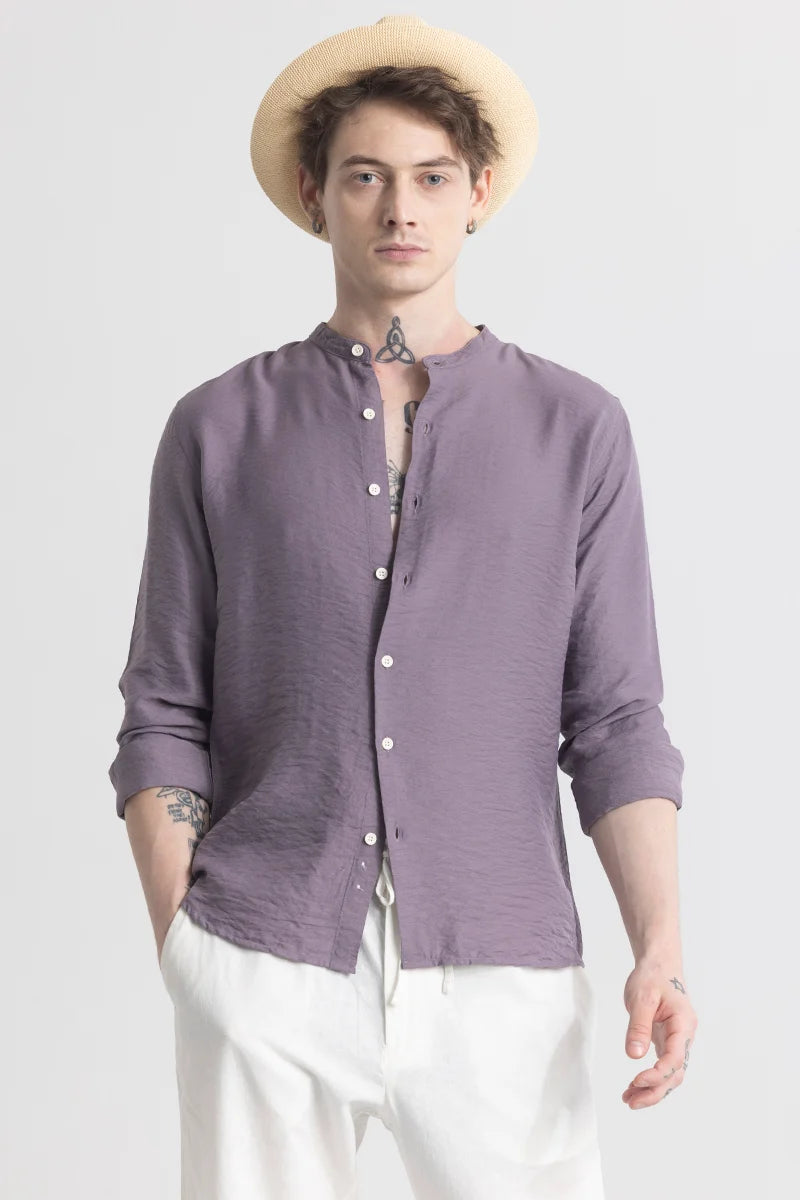 CharmShirt Lavender Plain Shirt