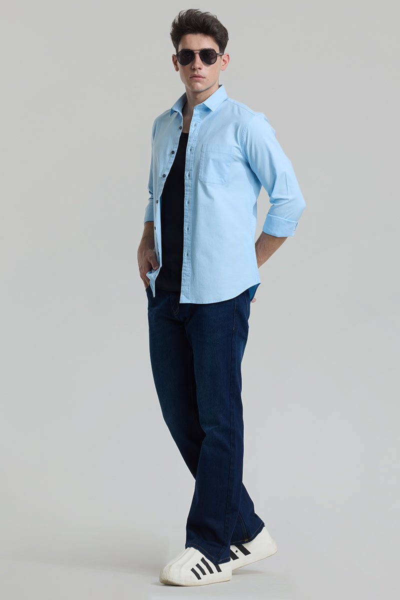 Blue Slim Fit Shirt